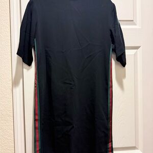 Gucci Black Dress with Red and Green Accents